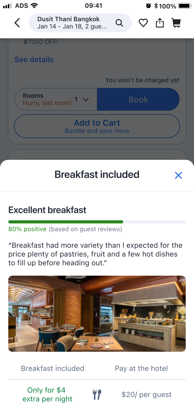 Phase 4 — breakfast detail bottom sheet